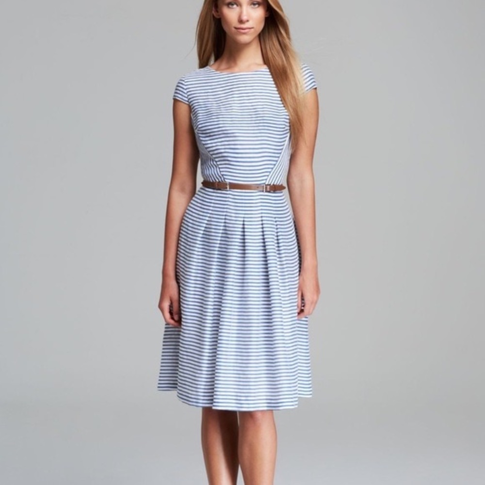 Anne Klein Striped A Line Dress